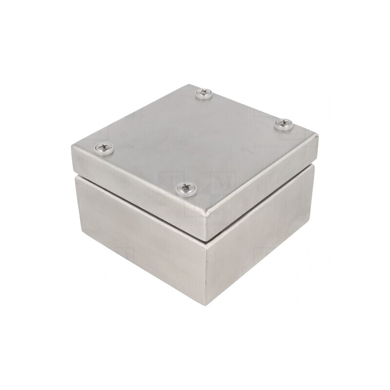 Carcasă universală din oțel inoxidabil 100x100x61mm | Electronic-mag.ro | Componente Electronice