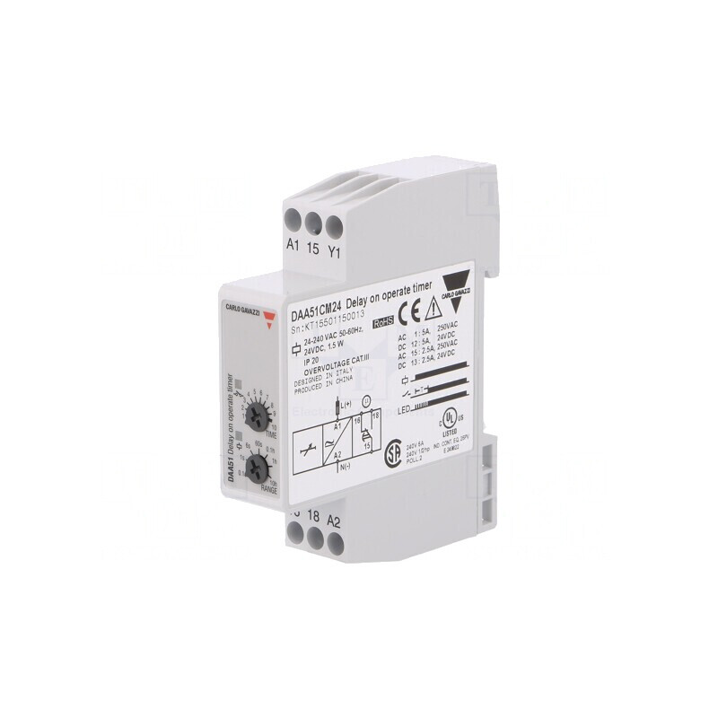 Timer Digital Programabil 0.1s-100h SPDT 24-240VAC | Electronic-mag.ro | Componente Electronice