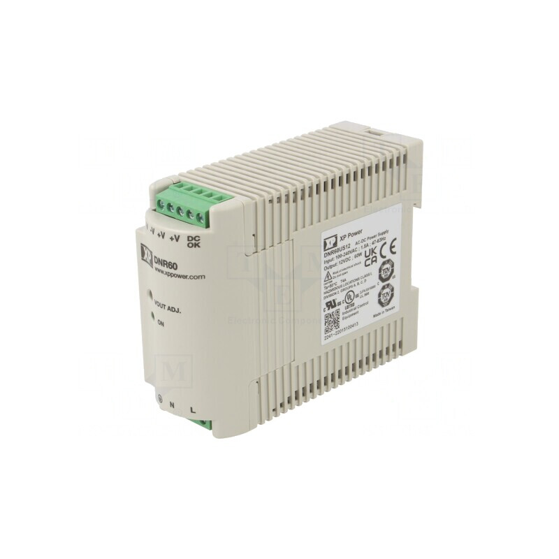Alimentator Pulsatoriu pentru Șină DIN 60W 12V 5A | Electronic-mag.ro | Componente Electronice