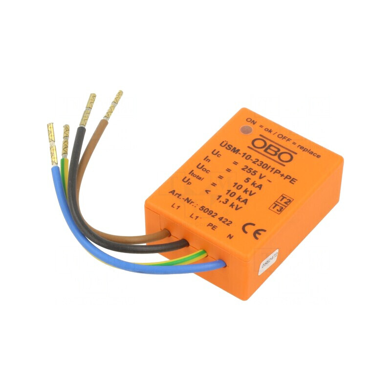 Limitator de Supratensiuni 3 Poli 255VAC 5kA | Electronic-mag.ro | Componente Electronice Limitator de Supratensiuni 3 Poli 255VAC 5kA | Electronic-mag.ro | Componente Electronice