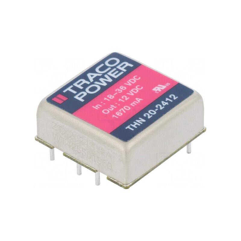 Convertor DC/DC 20W 18-36V la 12V 1670mA THN 20-2412 | Electronic-mag.ro | Componente Electronice