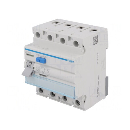 Întrerupător diferenţial 40A 30mA 3P+N IP20 | Electronic-mag.ro | Componente Electronice