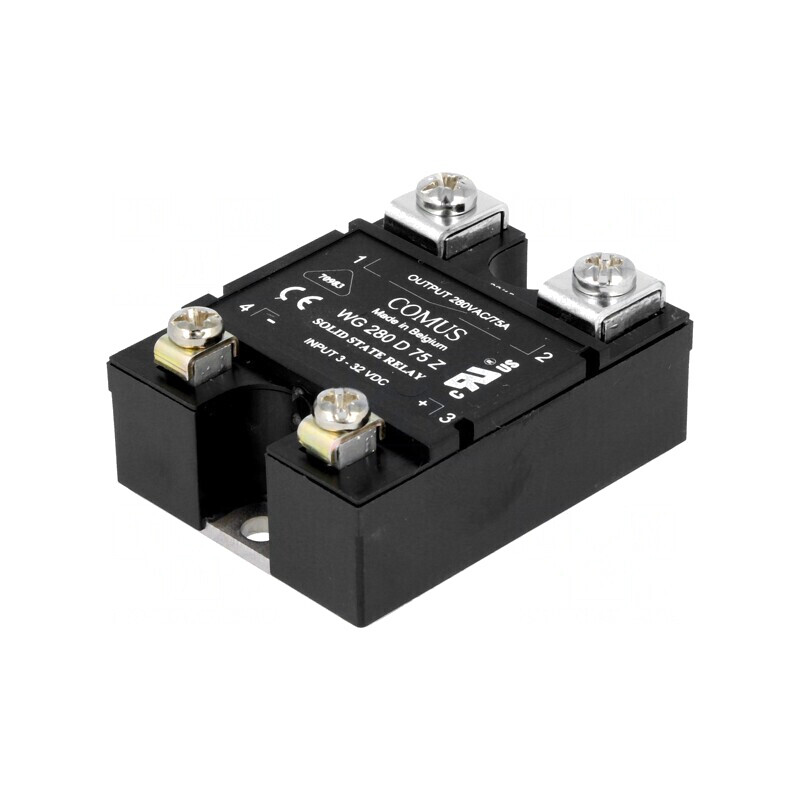 Releu Semiconductor 75A 1-Fazat 3-32VDC 24-280VAC | Electronic-mag.ro | Componente Electronice