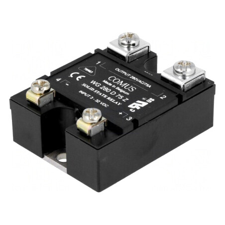 Releu Semiconductor 75A 1-Fazat 3-32VDC 24-280VAC | Electronic-mag.ro | Componente Electronice
