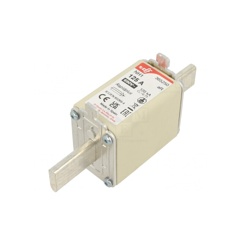 Siguranță NH1 125A 690VAC 550VDC Argintie | Electronic-mag.ro | Componente Electronice