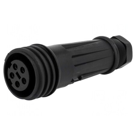 Mufă Circulară Mamă 5 Pin Filet Exterior PX0921/05/S | Electronic-mag.ro | Componente Electronice