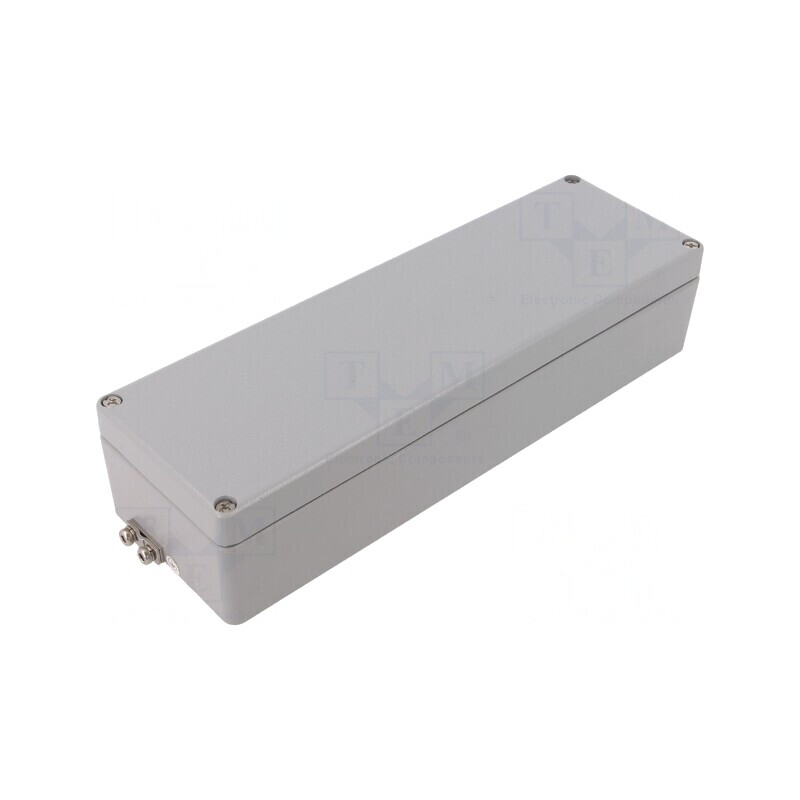 Carcasă universală aluminiu gri 80mm x 250mm x 54mm ATEX EX RJ08 | Electronic-mag.ro | Componente Electronice