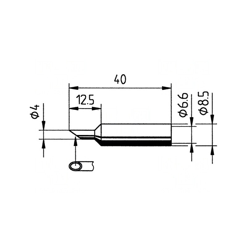 Vârf Despicat 4mm ERSA RDS80 RT80 | Electronic-mag.ro | Componente Electronice
