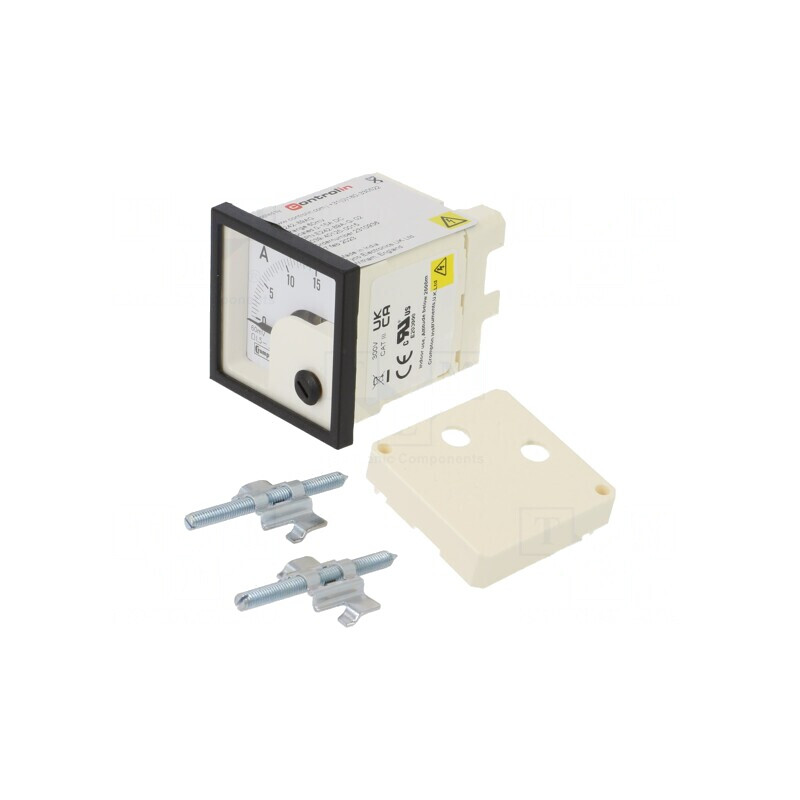 Ampermetru pe panou DC 0-15A Clasa 1.5 48x48mm | Electronic-mag.ro | Componente Electronice