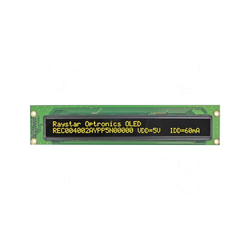 Afișaj OLED Alfanumeric 40x2 Galben | Electronic-mag.ro | Componente Electronice
