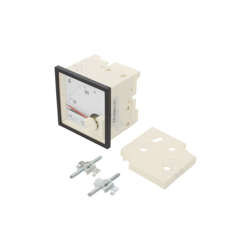 Ampermetru de Panou AC 0-100A Clasa 3 300V 72x72x64mm | Electronic-mag.ro | Componente Electronice