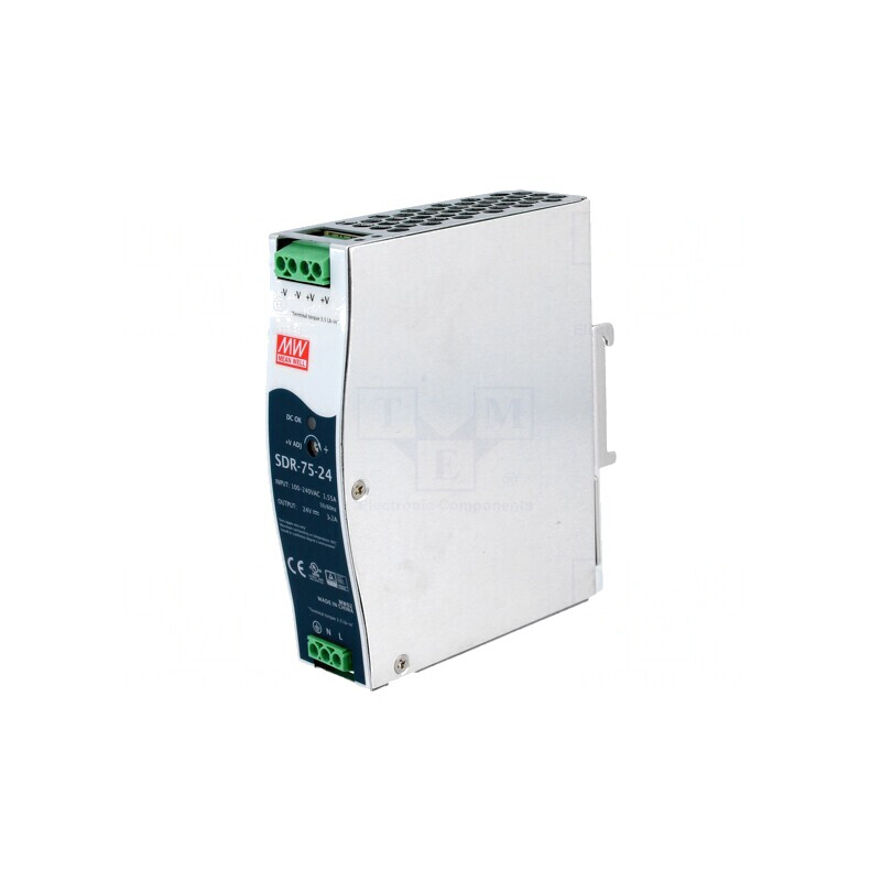 Alimentator pentru șină DIN 76,8W 24VDC 3,2A | Electronic-mag.ro | Componente Electronice