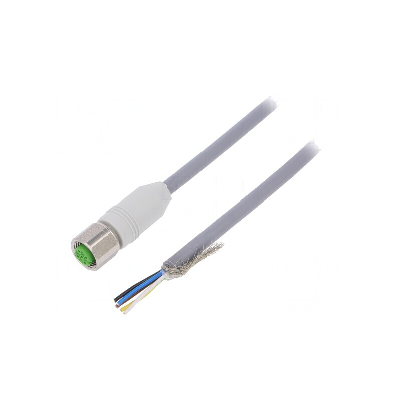 Cablu de Conectare M12 5PIN Drept 3m 60VAC | Electronic-mag.ro | Componente Electronice