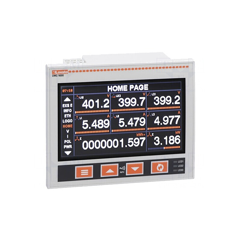 Aparat de Măsură Parametri Rețea LCD IP65 DMG8000 | Electronic-mag.ro | Componente Electronice