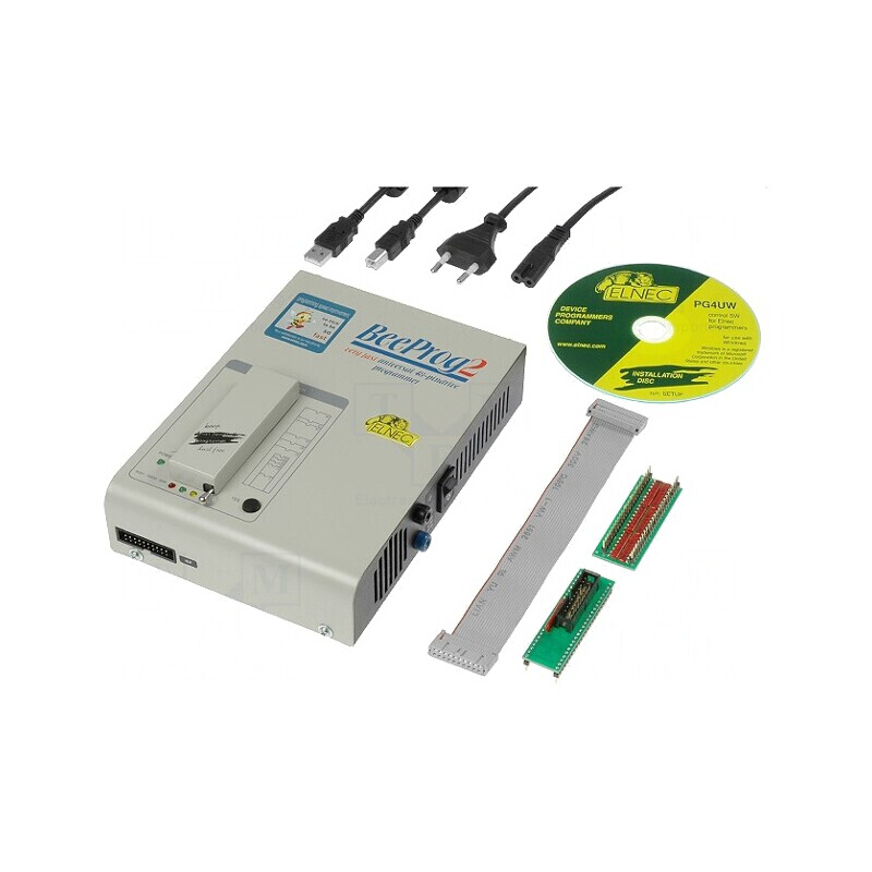 Programator Universal LPT/USB cu Soclu ZIF 48pin și Ștecher EU | Electronic-mag.ro | Componente Electronice