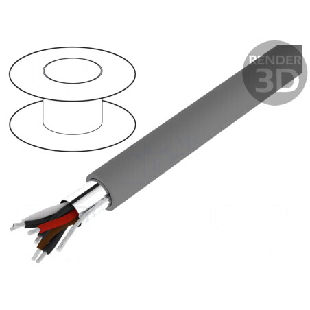 Cablu Xtra Guard 1 6x2x24AWG folie Al-PET-Al PVC gri închis | Electronic-mag.ro | Componente Electronice