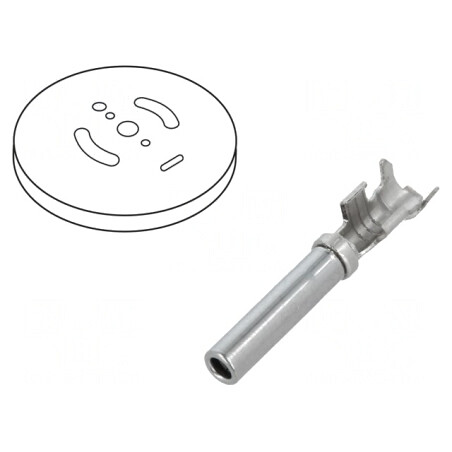 Pin mamă 16 nichelat 0,75-2mm2 crimpat rolă | Electronic-mag.ro | Componente Electronice