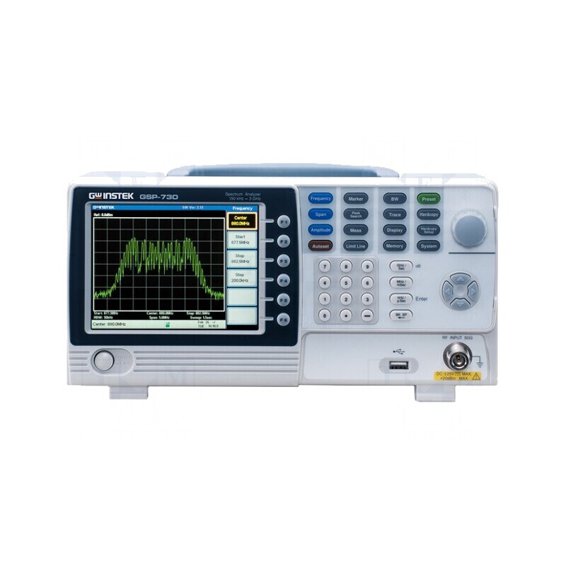 Analizor de Spectru 50Ω 0,15-3000MHz cu RS232/USB/VGA GSP-730 | Electronic-mag.ro | Componente Electronice
