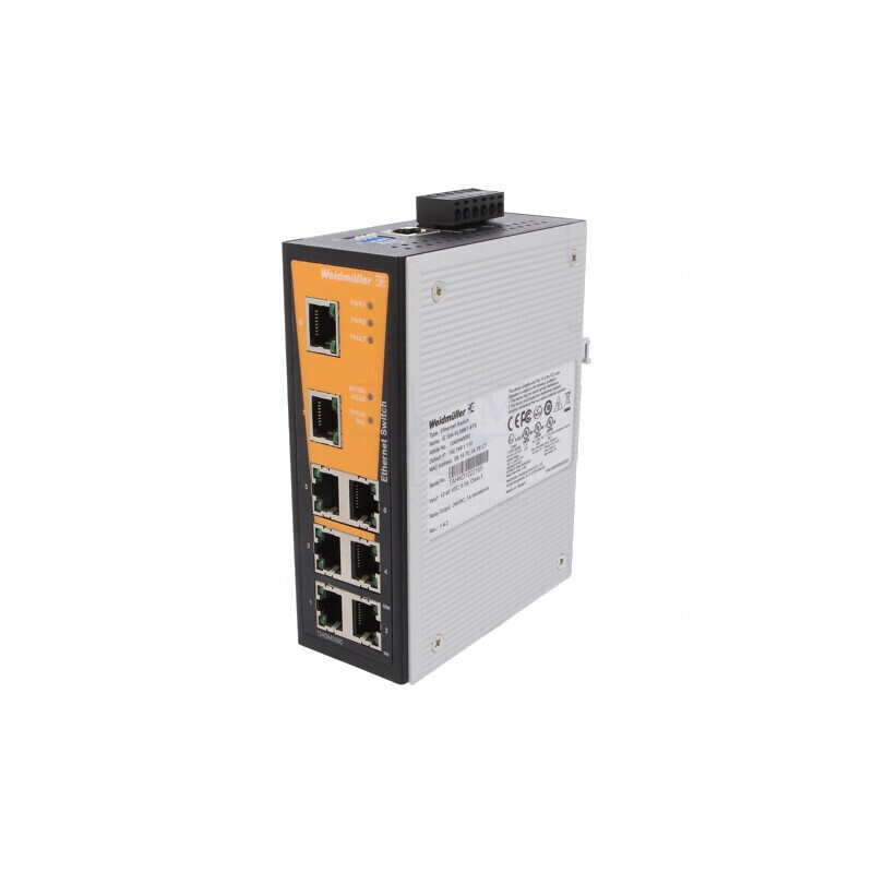 Switch Ethernet Administrabil 8 Porturi 12-45VDC | Electronic-mag.ro | Componente Electronice