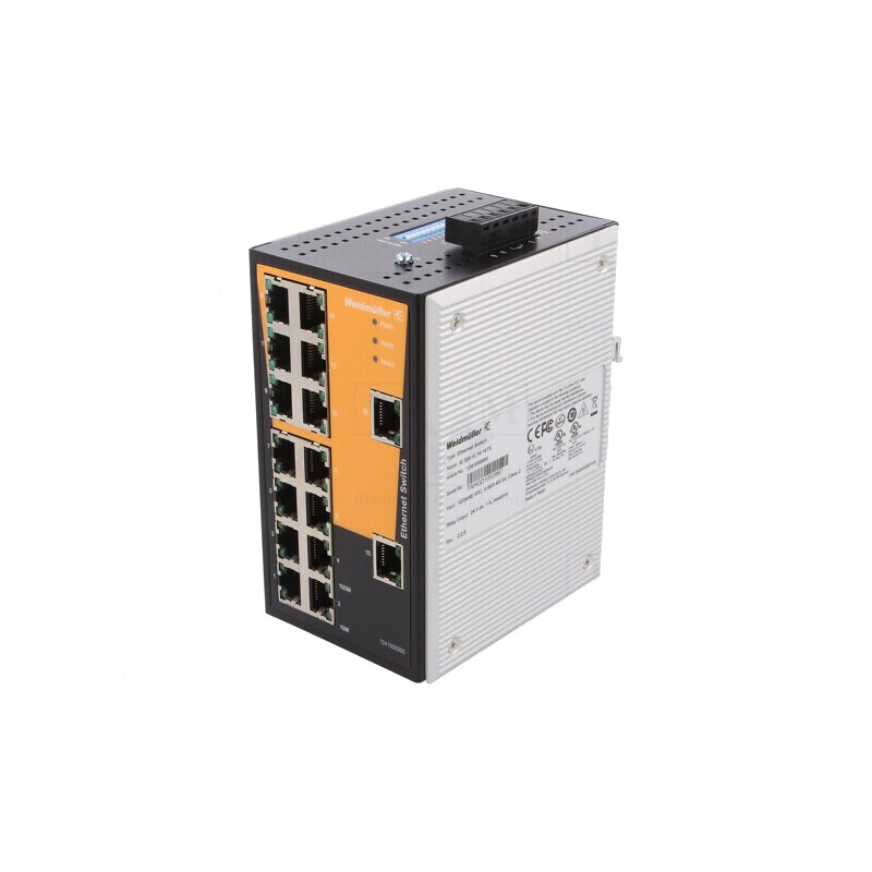 Switch Ethernet 16 Porturi RJ45 IP30 Neadministrabil | Electronic-mag.ro | Componente Electronice