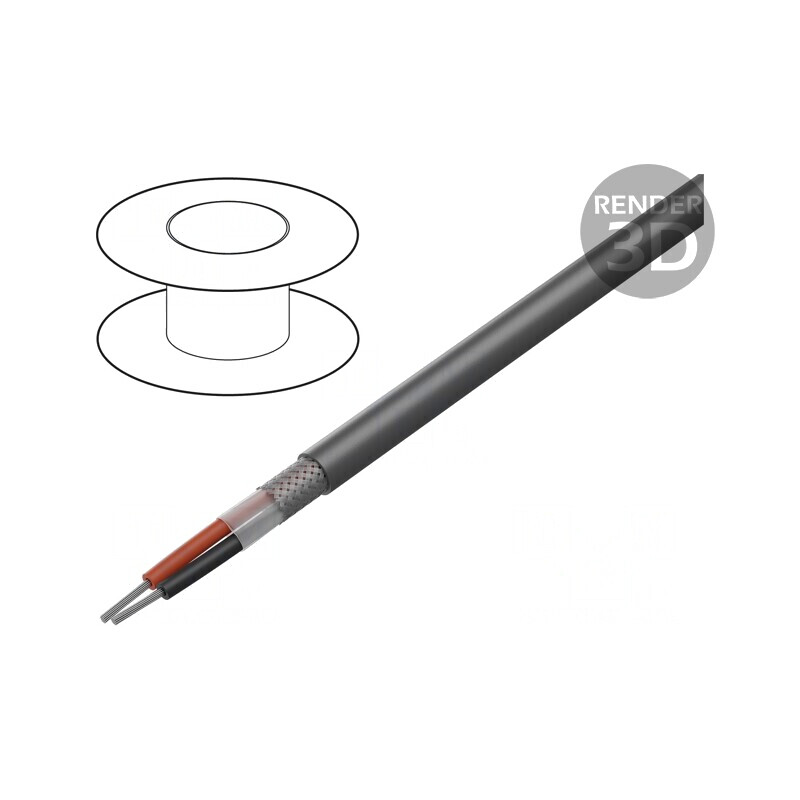 Cablu Xtra Guard 1 2x16AWG PVC 30,5m Gri Închis | Electronic-mag.ro | Componente Electronice