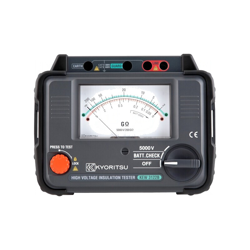 Aparat de Măsurat Rezistența de Izolație Analog 5kV 5-200GΩ KEW3122B | Electronic-mag.ro | Componente Electronice