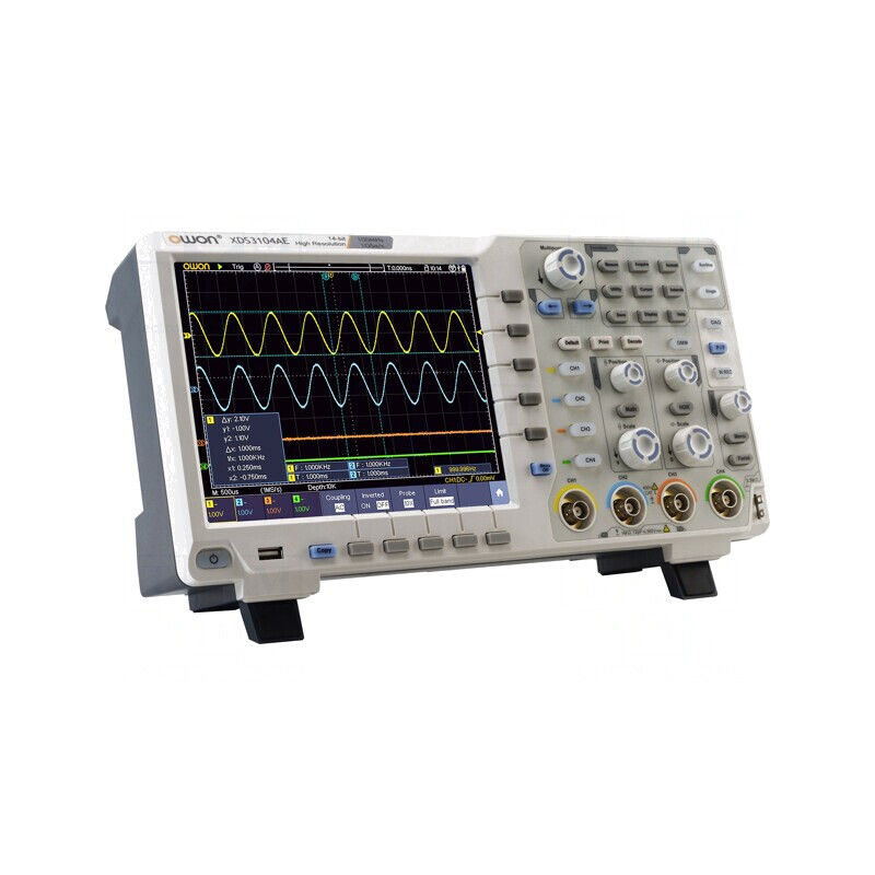 Osciloscop Digital 4 Canale 100MHz 1Gsps 40Mpts LCD TFT XDS3104AE | Electronic-mag.ro | Componente Electronice