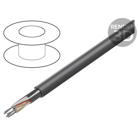 Cablu Xtra Guard 1 5x2x22AWG PVC Gri Închis 300V | Electronic-mag.ro | Componente Electronice