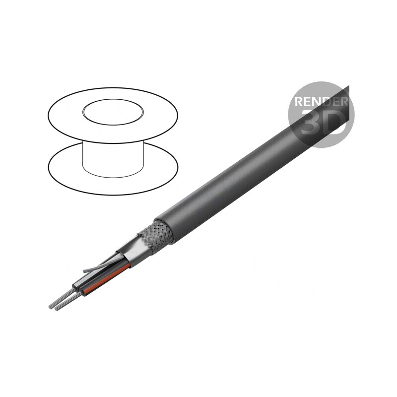 Cablu Xtra Guard 1 1x2x20AWG PVC Gri 30.5m | Electronic-mag.ro | Componente Electronice