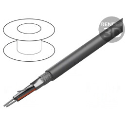 Cablu Xtra Guard 1 1x2x20AWG PVC Gri 30.5m | Electronic-mag.ro | Componente Electronice