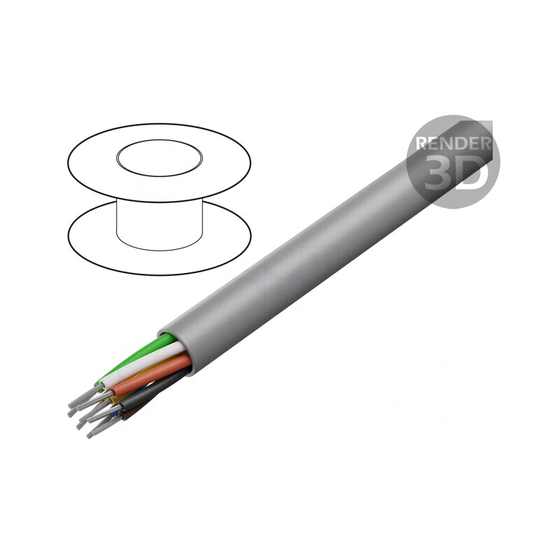 Cablu EcoFlex® 8x22AWG neecranat 600V 30,5m | Electronic-mag.ro | Componente Electronice