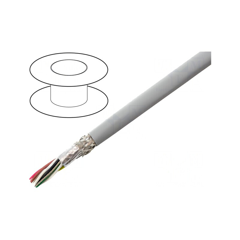 Cablu EcoCable Mini Gri Închis 30,5m 300V | Electronic-mag.ro | Componente Electronice