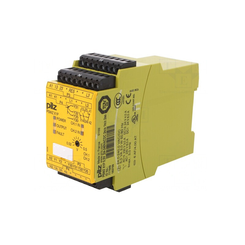 Releu de Siguranță PSWZ X1P 24-240VAC 2IN 5OUT | Electronic-mag.ro | Componente Electronice
