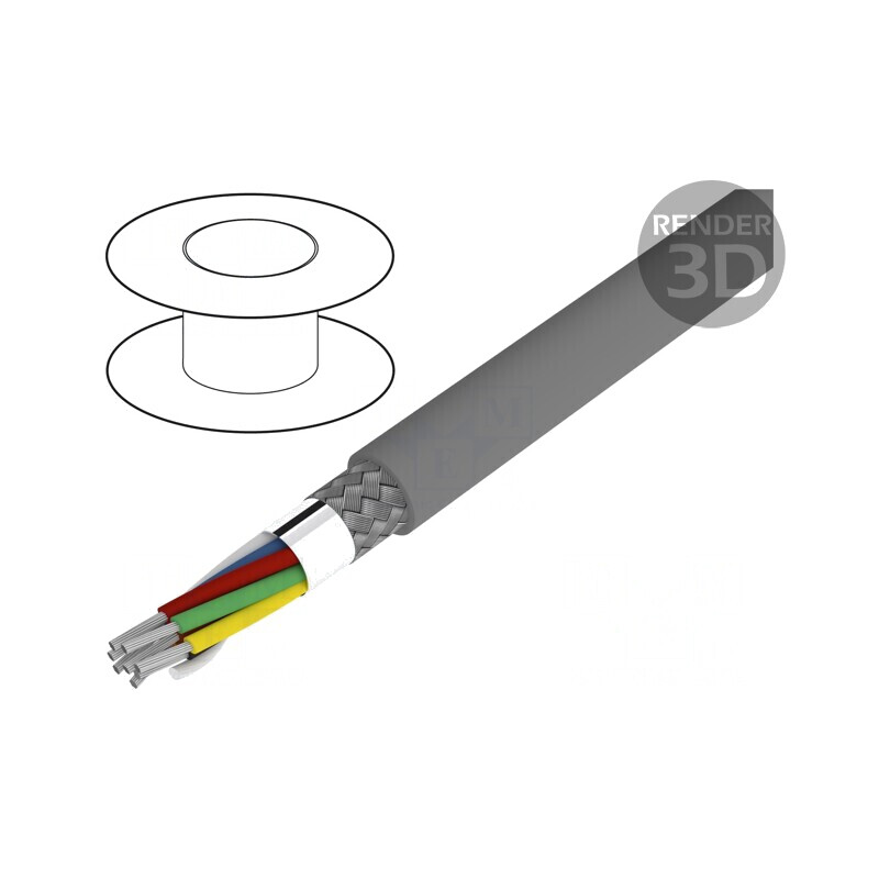 Cablu PVC cu folie Al-PET-Al și tresă de cupru cositorit 25x28AWG | Electronic-mag.ro | Componente Electronice