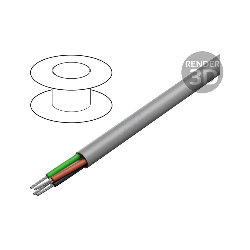 Cablu EcoFlex 4x22AWG neecranat 600V 30.5m | Electronic-mag.ro | Componente Electronice