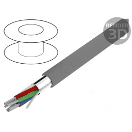 Cablu Xtra Guard 1 4x24AWG folie PVC gri închis | Electronic-mag.ro | Componente Electronice
