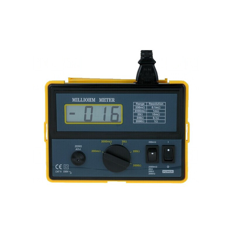Miliohmetru LCD 0,1-2kΩ Ștecher EU | Electronic-mag.ro | Componente Electronice