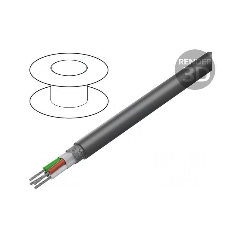 Cablu Xtra Guard 1 4x22AWG PVC Gri 30,5m | Electronic-mag.ro | Componente Electronice