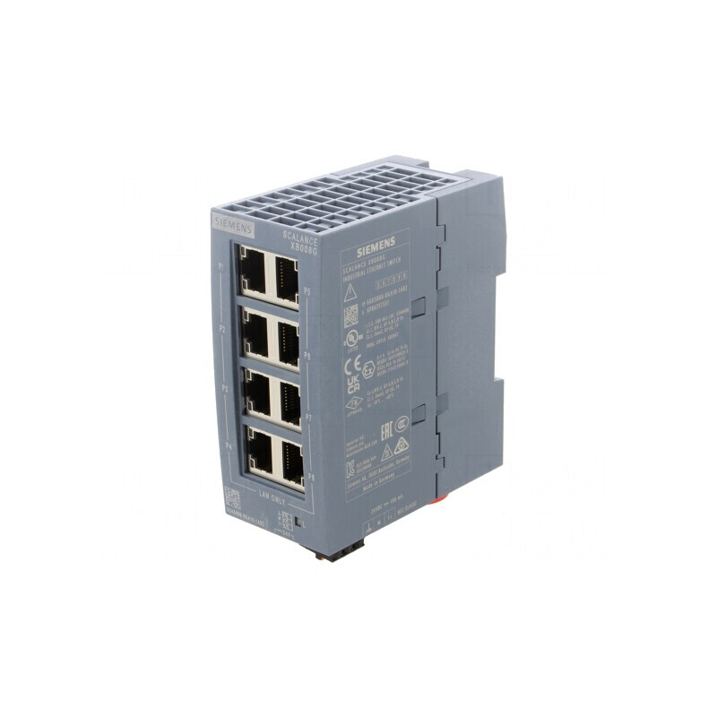 Switch Ethernet 8 Porturi RJ45 24VDC | Electronic-mag.ro | Componente Electronice