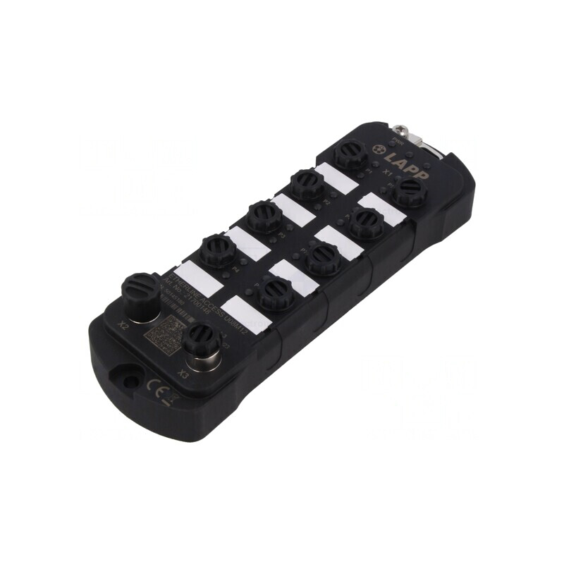 Switch Ethernet 8 Porturi Neadministrabil 18-30VDC M12 | Electronic-mag.ro | Componente Electronice