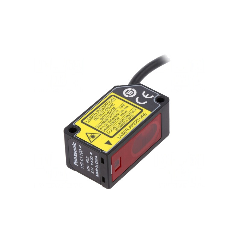 Senzor Distanță Laser Reflexiv 100mm PNP 12-24V DC HG-C1100-P | Electronic-mag.ro | Componente Electronice