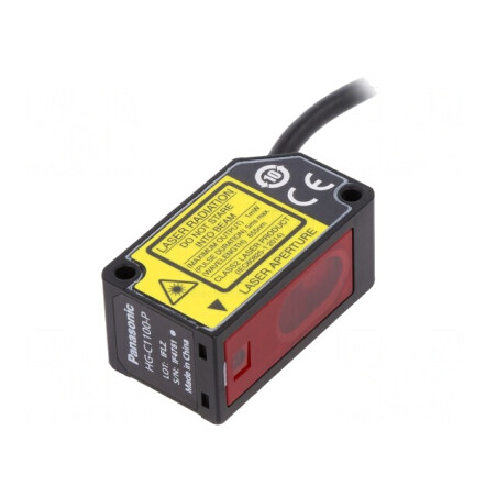Senzor Distanță Laser Reflexiv 100mm PNP 12-24V DC HG-C1100-P | Electronic-mag.ro | Componente Electronice