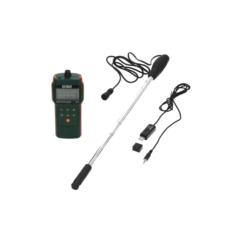 Termoanemometru LCD 0,5-20m/s 0,1-99,9%RH Iluminare | Electronic-mag.ro | Componente Electronice