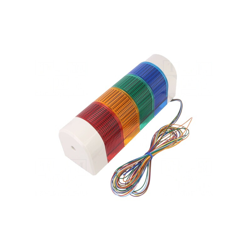 Coloană de Semnalizare LED 24VDC IP54 WME-402DFB-RYGB | Electronic-mag.ro | Componente Electronice