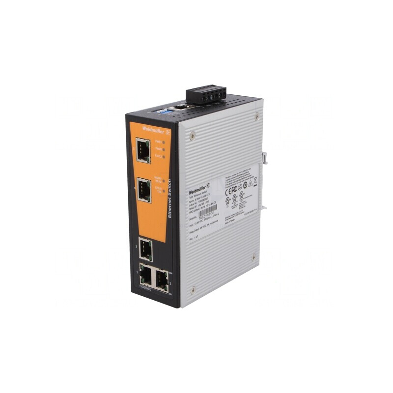 Switch Ethernet Administrabil 5 Porturi 12-45VDC | Electronic-mag.ro | Componente Electronice