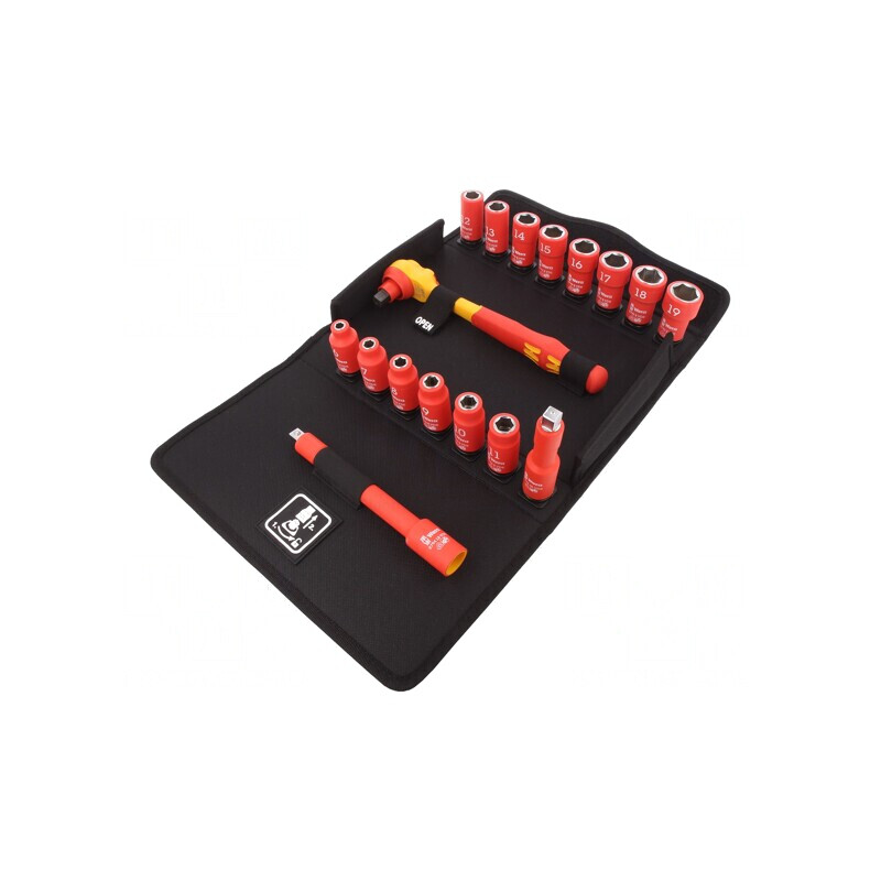 Set Chei Tubulare 3/8 1kV 17 Bucăți | Electronic-mag.ro | Componente Electronice