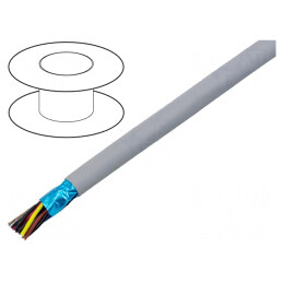 Cablu EcoCable Mini 6x2x24AWG Gri Închis | Electronic-mag.ro | Componente Electronice
