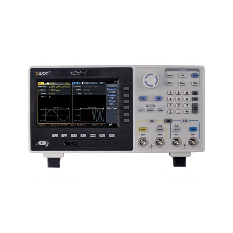 Generator de Funcții 35MHz LCD 7" 2 Canale | Electronic-mag.ro | Componente Electronice