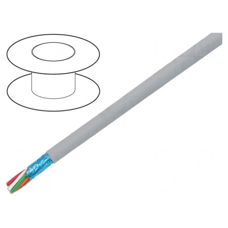Cablu EcoCable Mini 6x20AWG Gri Închis | Electronic-mag.ro | Componente Electronice