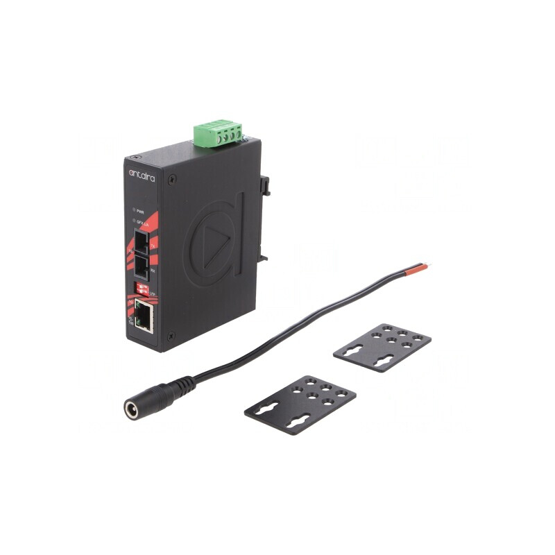 Convertor Media Ethernet/Fibră Optică Multimod 12-48VDC 2.2W | Electronic-mag.ro | Componente Electronice
